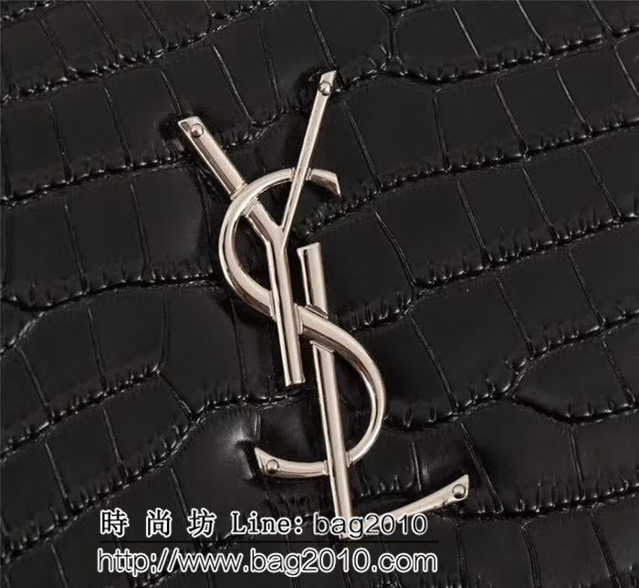 YSL聖羅蘭 鱷魚紋 大容量牛皮挎包 27712-1 YAS1167